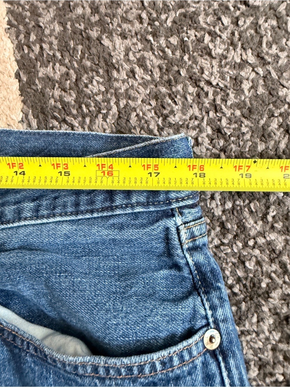 Polo Ralph Lauren Hampton Relax Straight-Leg Blue Denim Jeans- 35 x 32 - Picture 6 of 12